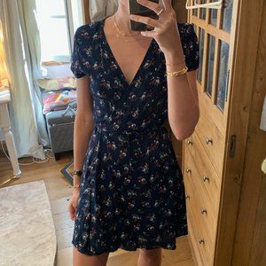 Floral wrap dress